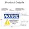 Signmission Maintenance Personnel Only OSHA Notice Sign, Aluminum, 14in W x 10in L, 2PK OS-2PACK-NS-A-1014-L-15921 - alternate 2